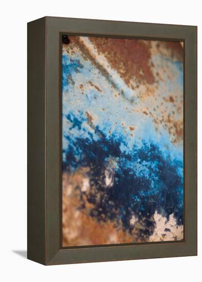 Rust, Blues 2-Erin Berzel-Framed Premier Image Canvas