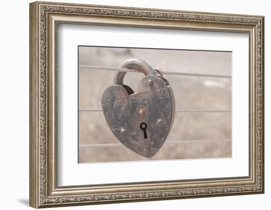 Rust Warm Lock-null-Framed Photographic Print