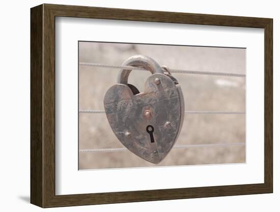 Rust Warm Lock-null-Framed Photographic Print