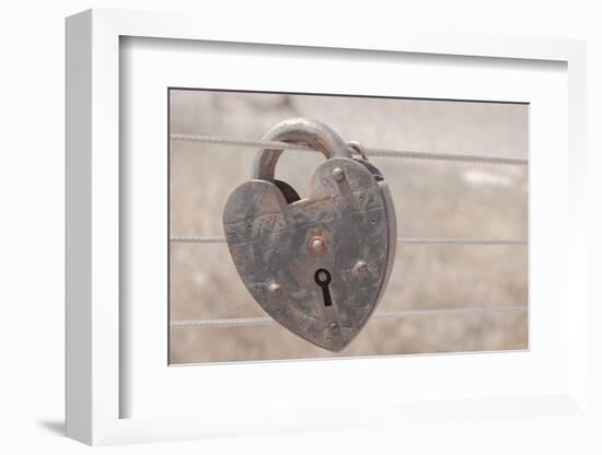 Rust Warm Lock-null-Framed Photographic Print