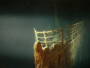 Rusted Prow of the R.M.S. Titanic Ocean Liner, Sunk off Newfoundland, North Atlantic Ocean