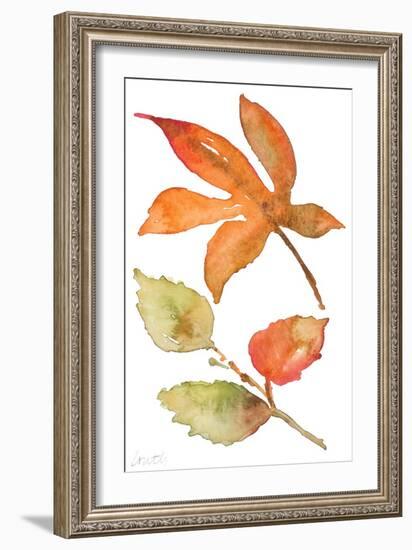 Rustic Autumn Leaves I-Lanie Loreth-Framed Art Print