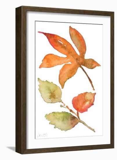 Rustic Autumn Leaves I-Lanie Loreth-Framed Art Print