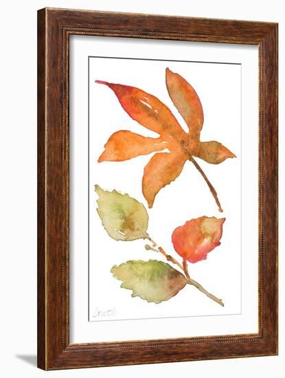 Rustic Autumn Leaves I-Lanie Loreth-Framed Art Print