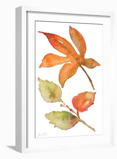 Rustic Autumn Leaves I-Lanie Loreth-Framed Art Print