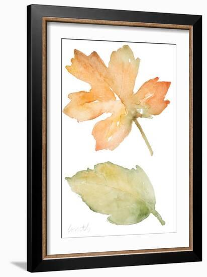 Rustic Autumn Leaves III-Lanie Loreth-Framed Art Print