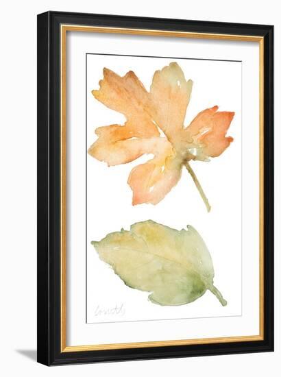 Rustic Autumn Leaves III-Lanie Loreth-Framed Art Print
