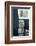 Rustic Barrels Lined Up Along an Old House Below a Window-Sheila Haddad-Framed Photographic Print