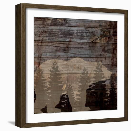 Rustic Bear-Piper Ballantyne-Framed Art Print