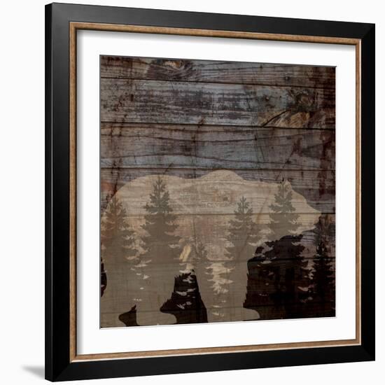 Rustic Bear-Piper Ballantyne-Framed Art Print