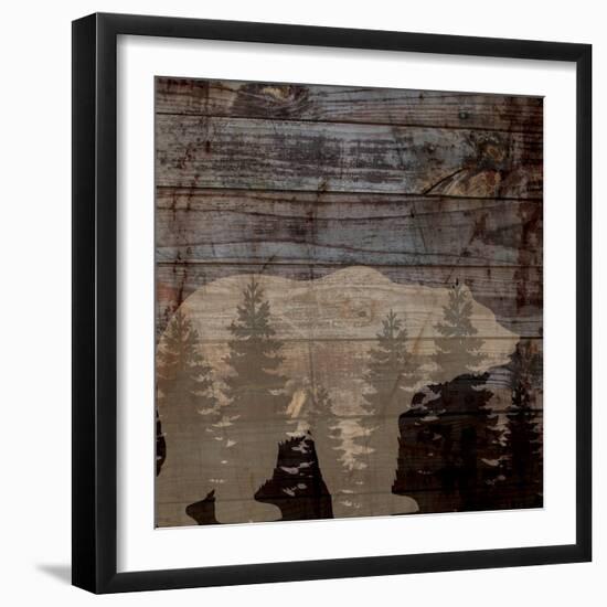 Rustic Bear-Piper Ballantyne-Framed Art Print