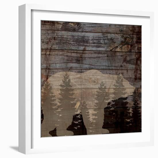 Rustic Bear-Piper Ballantyne-Framed Art Print