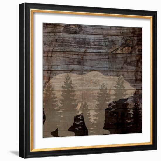 Rustic Bear-Piper Ballantyne-Framed Art Print