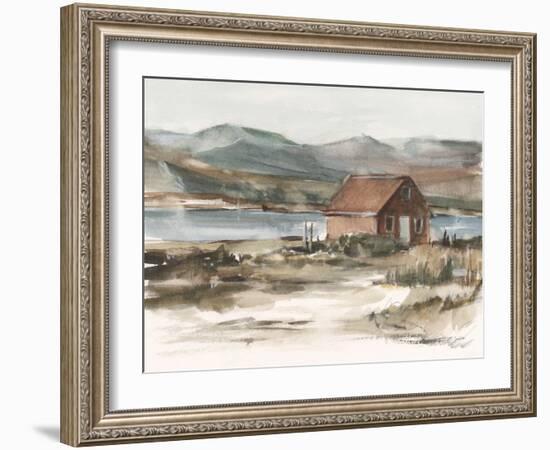 Rustic Boathouse II-Ethan Harper-Framed Art Print