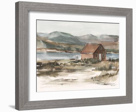 Rustic Boathouse II-Ethan Harper-Framed Art Print