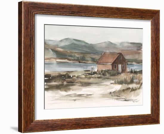 Rustic Boathouse II-Ethan Harper-Framed Art Print