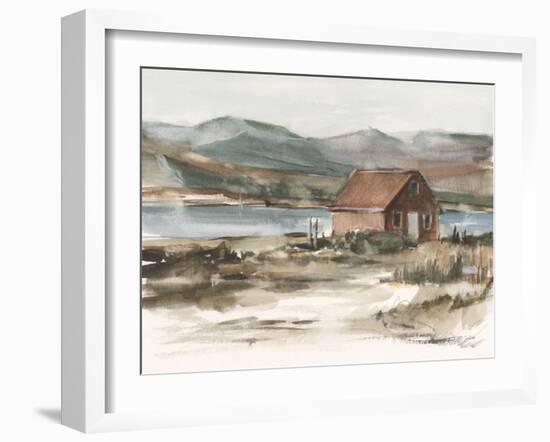 Rustic Boathouse II-Ethan Harper-Framed Art Print