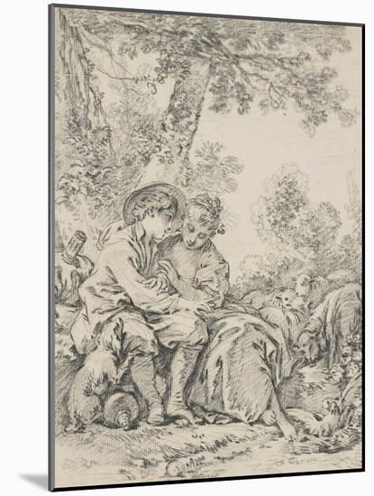 Rustic Courtship-Francois Boucher-Mounted Giclee Print