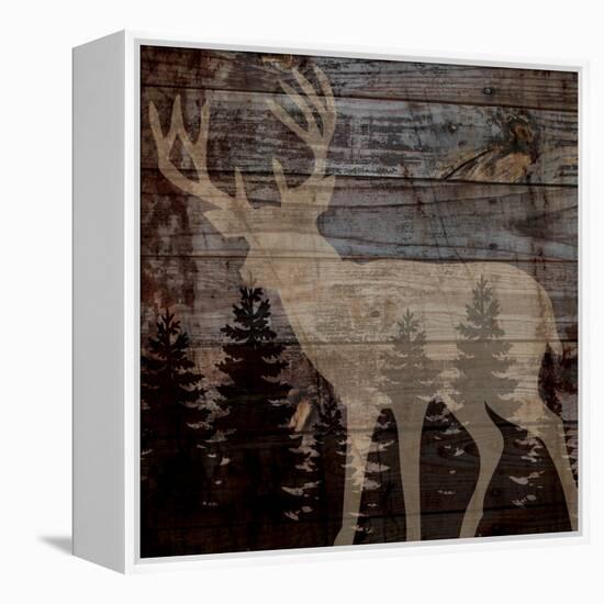 Rustic Deer-Piper Ballantyne-Framed Stretched Canvas