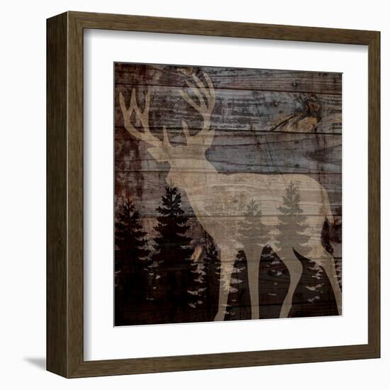 Rustic Deer-Piper Ballantyne-Framed Art Print