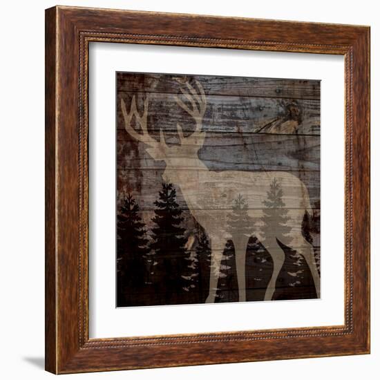 Rustic Deer-Piper Ballantyne-Framed Art Print