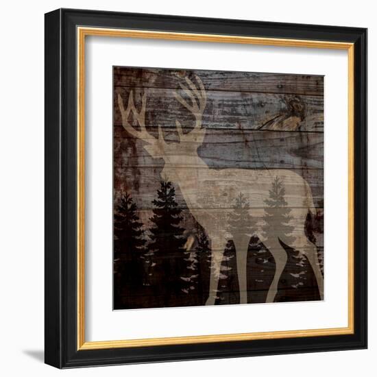 Rustic Deer-Piper Ballantyne-Framed Art Print