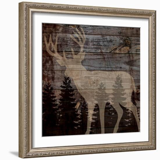 Rustic Deer-Piper Ballantyne-Framed Art Print