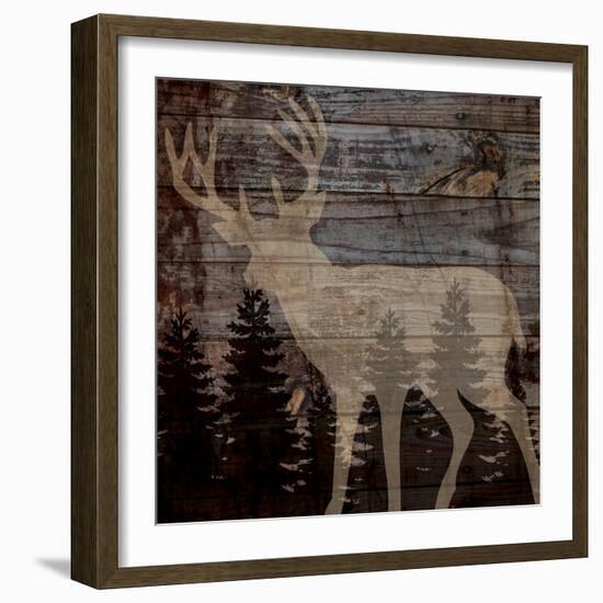 Rustic Deer-Piper Ballantyne-Framed Art Print