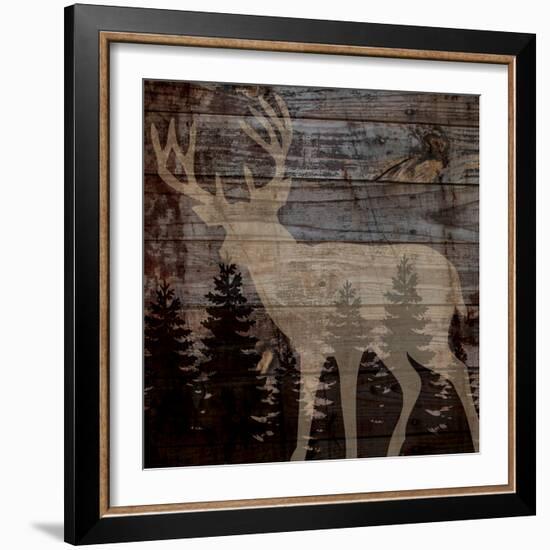 Rustic Deer-Piper Ballantyne-Framed Art Print