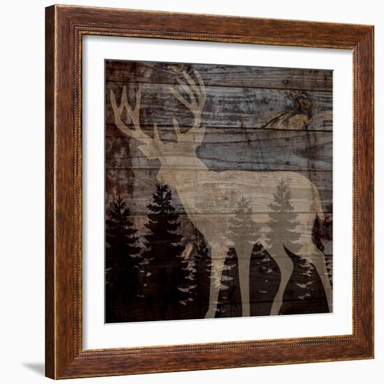 Rustic Deer-Piper Ballantyne-Framed Art Print