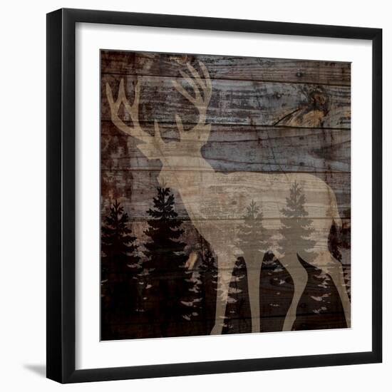 Rustic Deer-Piper Ballantyne-Framed Art Print