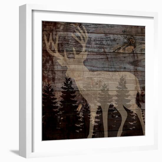 Rustic Deer-Piper Ballantyne-Framed Art Print