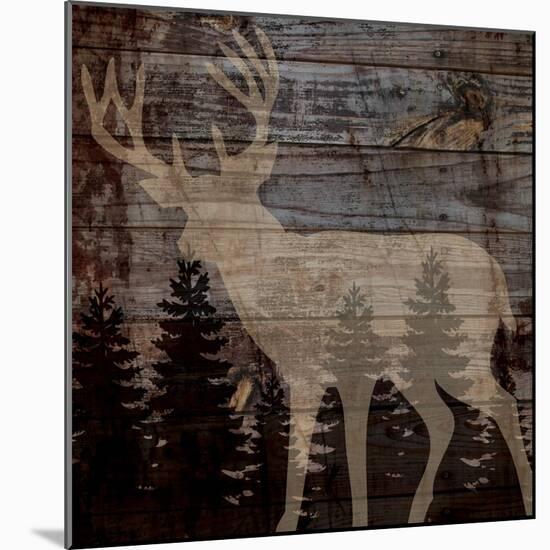 Rustic Deer-Piper Ballantyne-Mounted Art Print