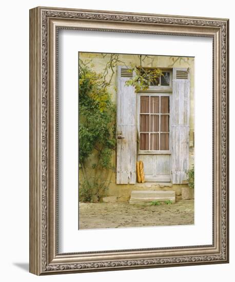 Rustic Door and Bread, Aquitaine, France, Europe-John Miller-Framed Photographic Print