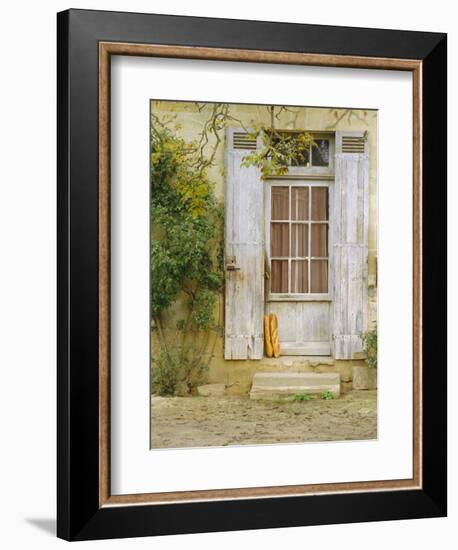 Rustic Door and Bread, Aquitaine, France, Europe-John Miller-Framed Photographic Print