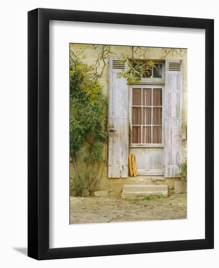 Rustic Door and Bread, Aquitaine, France, Europe-John Miller-Framed Photographic Print