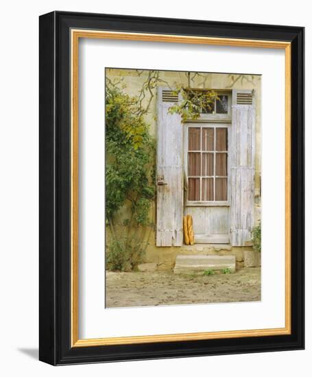 Rustic Door and Bread, Aquitaine, France, Europe-John Miller-Framed Photographic Print