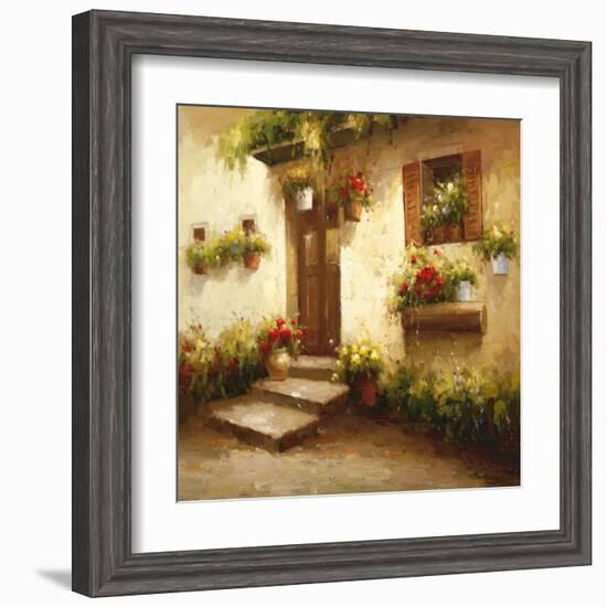 Rustic Doorway II-David Lakewood-Framed Art Print