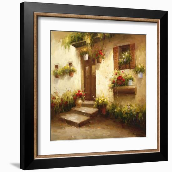 Rustic Doorway II-David Lakewood-Framed Art Print