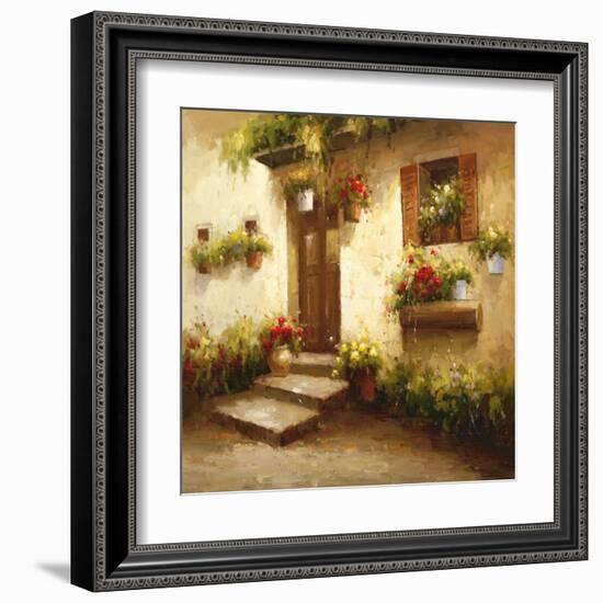 Rustic Doorway II-David Lakewood-Framed Art Print