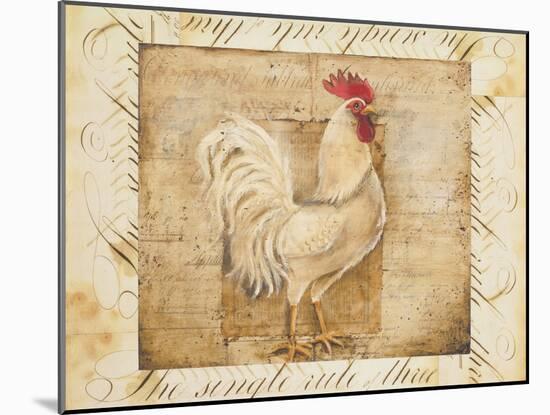 Rustic Farmhouse Rooster I-Kimberly Poloson-Mounted Art Print