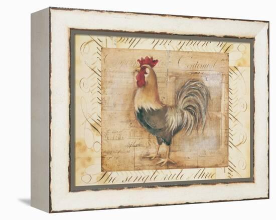 Rustic Farmhouse Rooster II-Kimberly Poloson-Framed Stretched Canvas