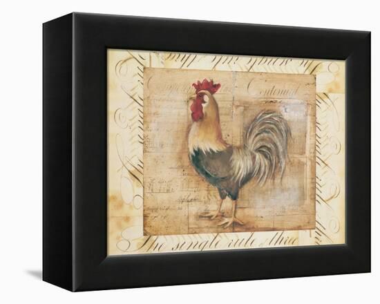 Rustic Farmhouse Rooster II-Kimberly Poloson-Framed Stretched Canvas