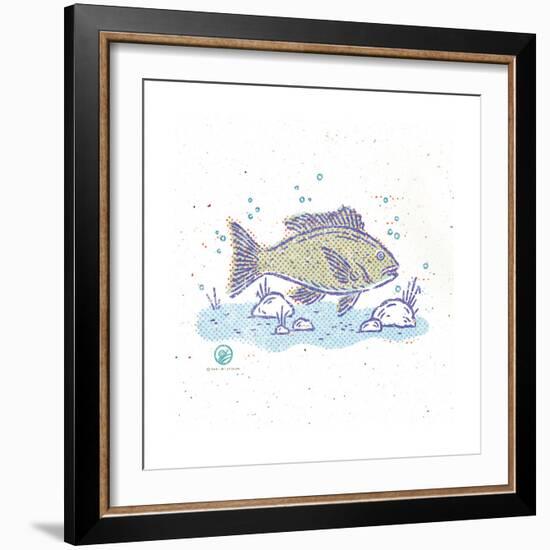 Rustic Fish I-Sudi Mccollum-Framed Art Print