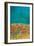 Rustic Frieze on Teal II-Lanie Loreth-Framed Art Print