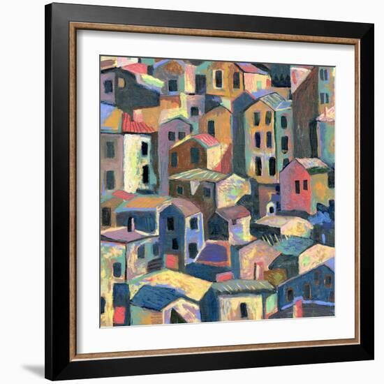 Rustic Hilltown-Nikki Galapon-Framed Art Print