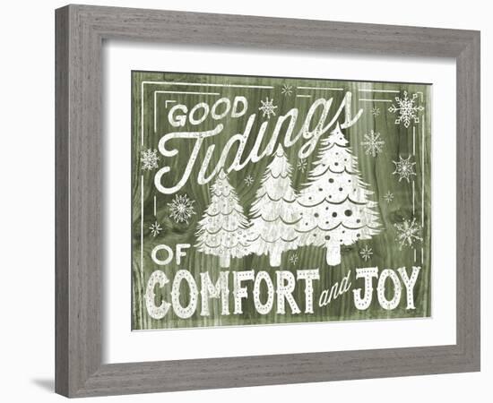 Rustic Holiday III-Laura Marshall-Framed Art Print