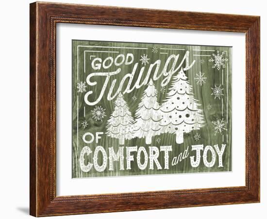 Rustic Holiday III-Laura Marshall-Framed Art Print