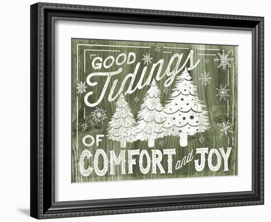 Rustic Holiday III-Laura Marshall-Framed Art Print