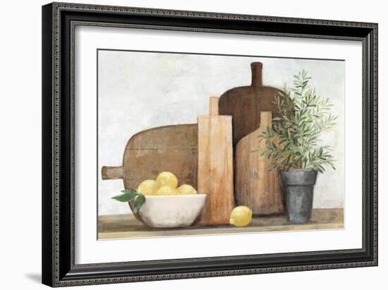 Rustic Kitchen Brown-Julia Purinton-Framed Art Print